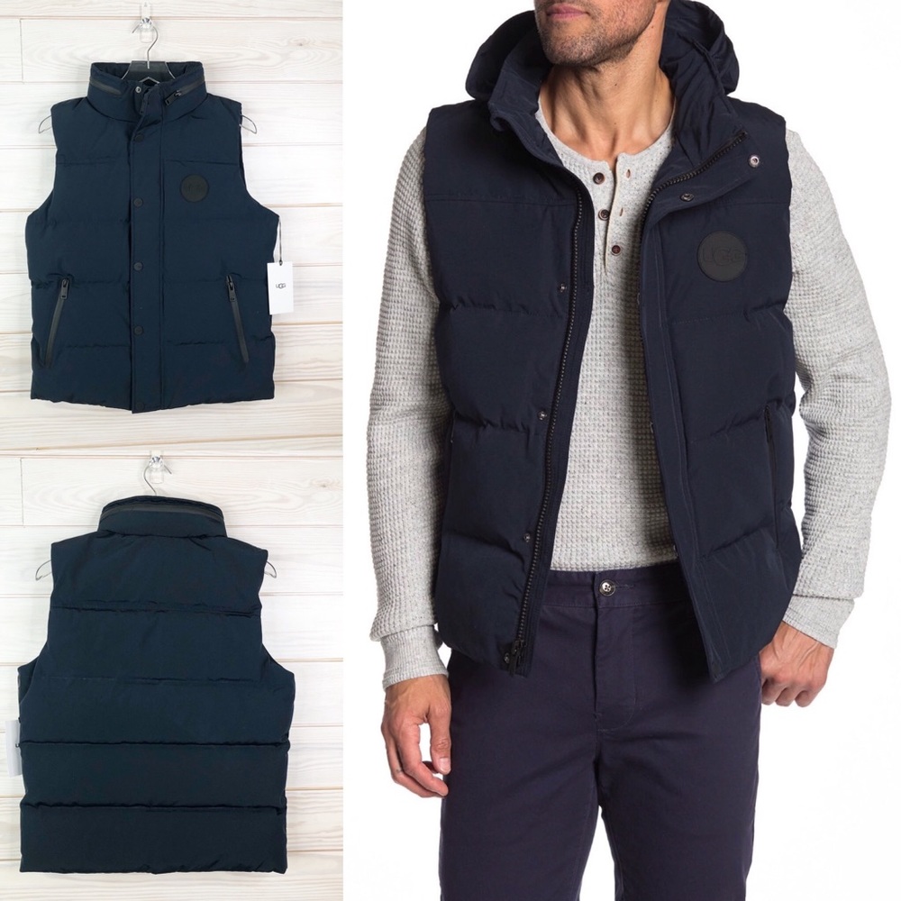 UGG Nathaniel Down Vest Men Jacket New Size S